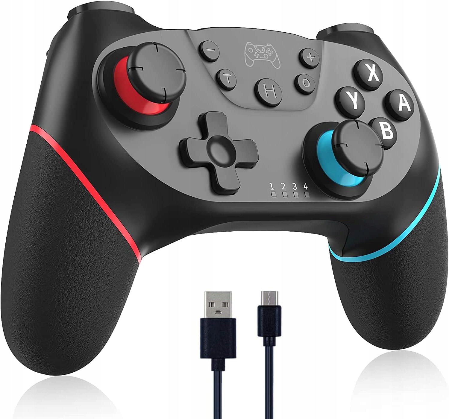 Pad bezprzewodowy, przewodowy do konsoli Nintendo Switch czarny, zielony