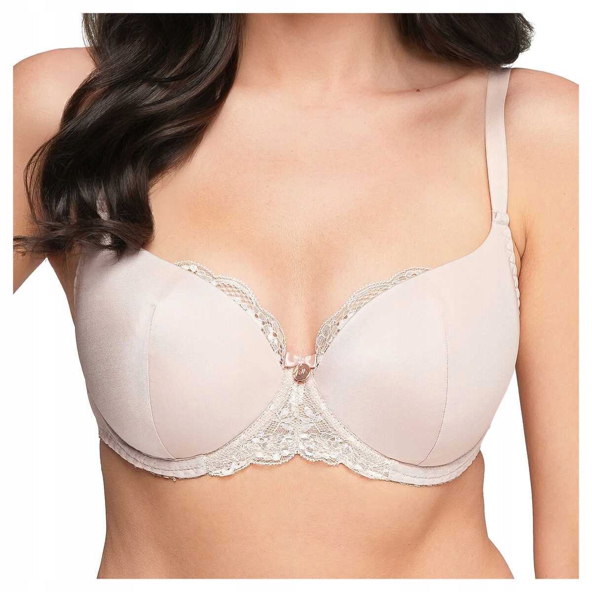 Ava Podprsenka vyztužená, hladká, s krajkou 2256 béžová 70E
