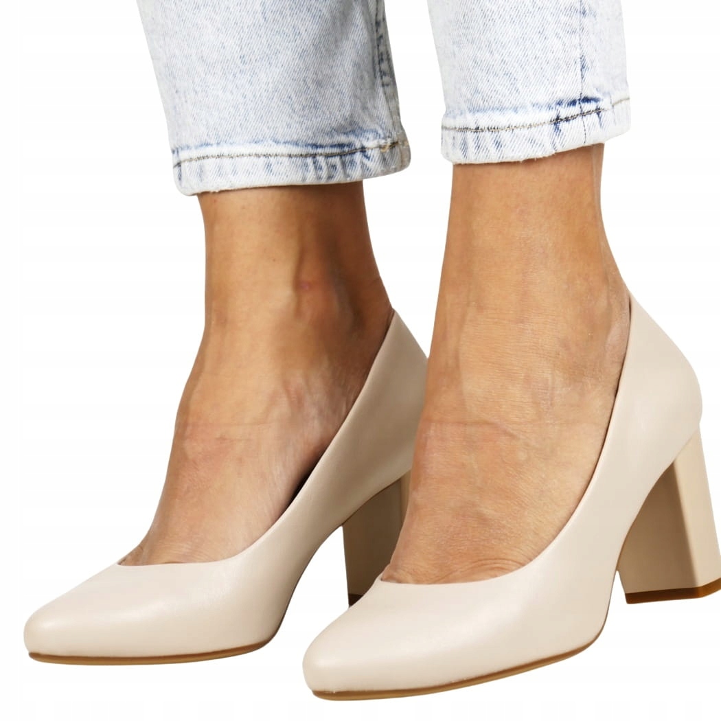 Lodičky Tělové Podpatek Sloupek Zasouvací Vložka Kůže Stabilní Módní