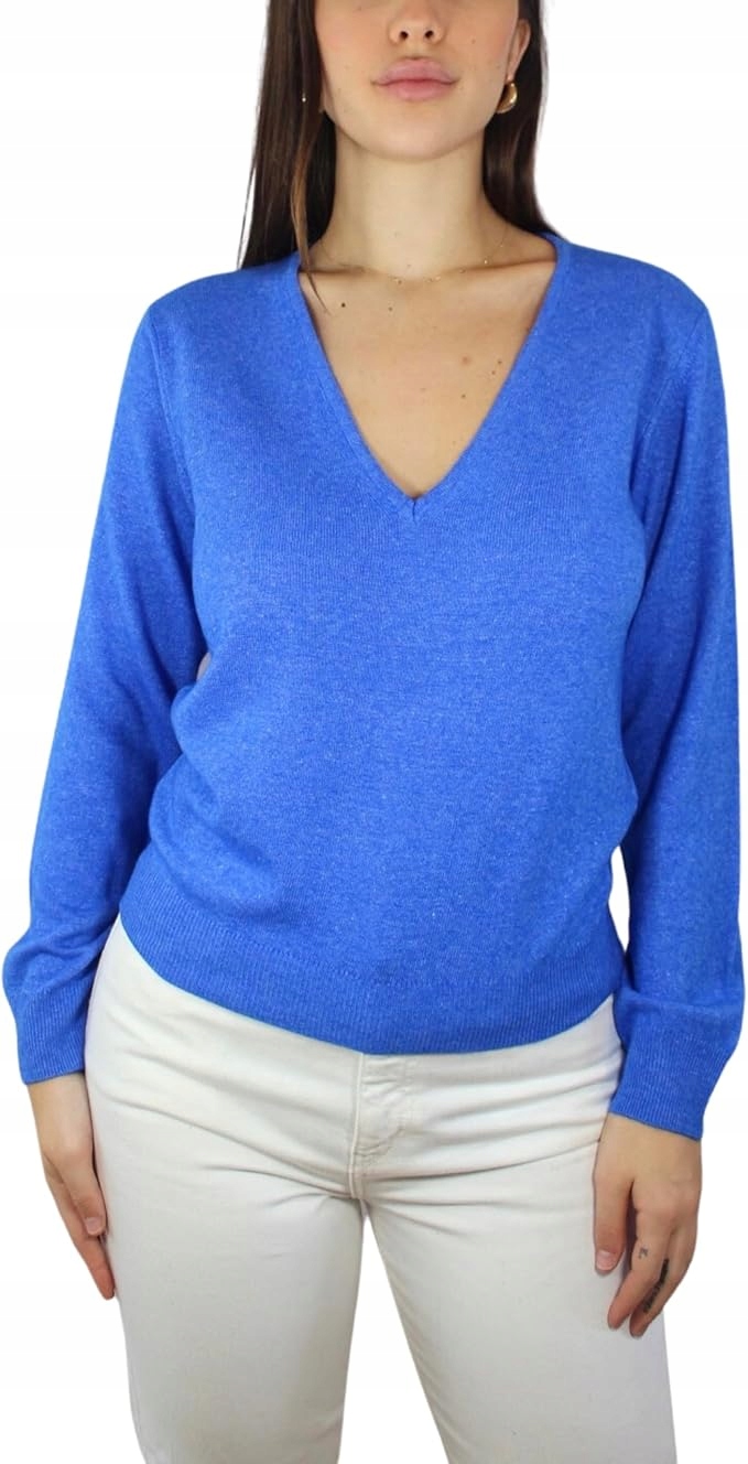 svetr s výstřihem do V, vyrobený v Itálii r.XL