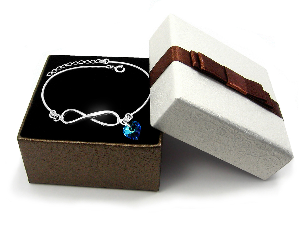 

Bransoletka Nieskończoność Serce Swarovski B27