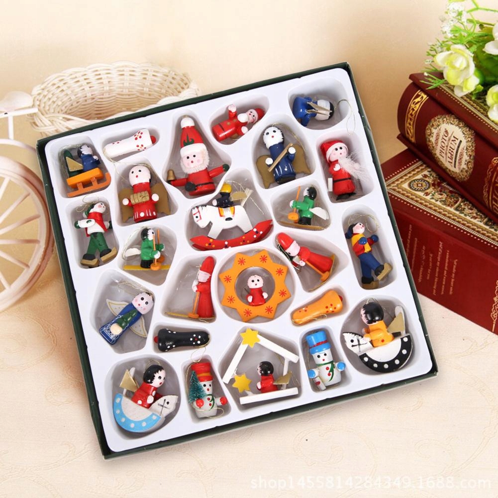 KALENDARZ ADWENTOWY ŚWIĄTECZNE ZAWIESZKI OZDOBY Marka inna