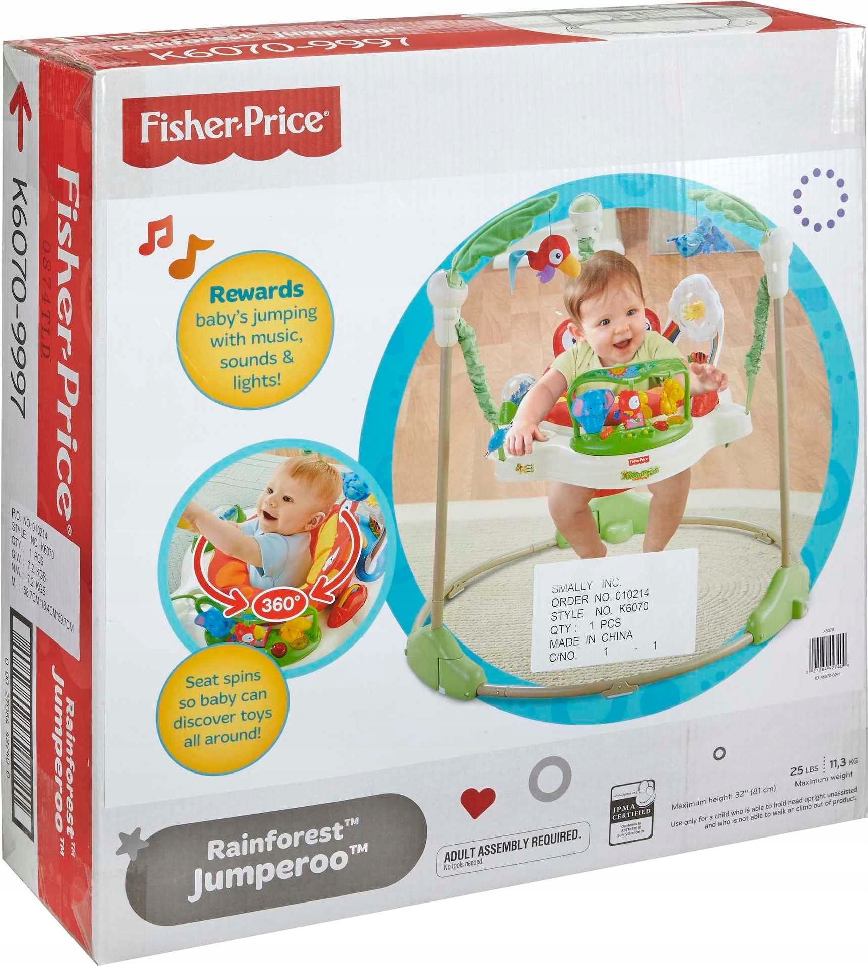 SKOCZEK FISHER PRICE JUMPEROO SKŁADANY 9M+ EAN (GTIN) 0027084427400