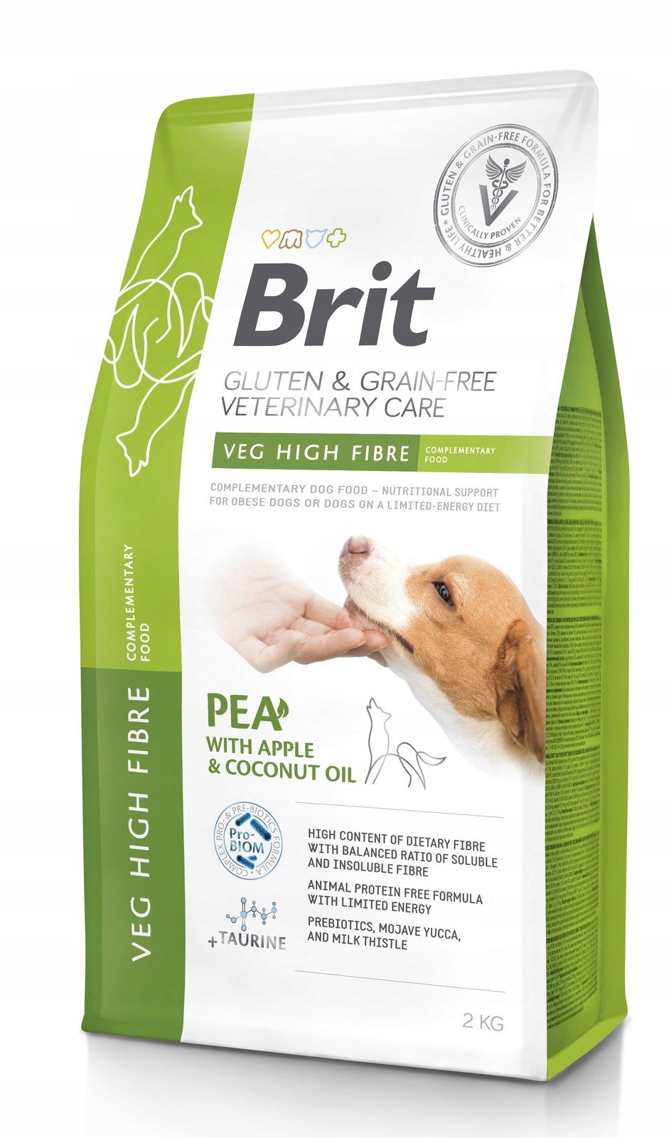 Brit Gf Veterinary Diets Dog Bezlepková a bezobilná rostlinná vláknina 2kg