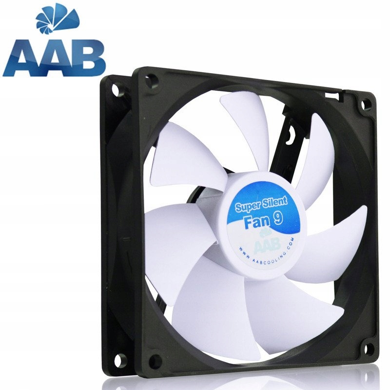 AABCOOLING SUPER-SILENT FAN 9 CICHY WENTYLATOR DO ZASILACZA OBUDOWY PC 13dB Prędkość 1600 obr./min