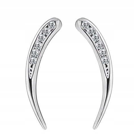 

Nausznice Srebrne Z Cyrkoniami Swarovski Pr.925