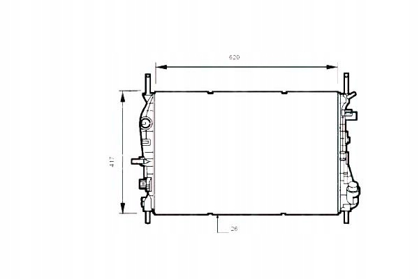 NRF CHŁODNICA FORD MONDEO 00-07