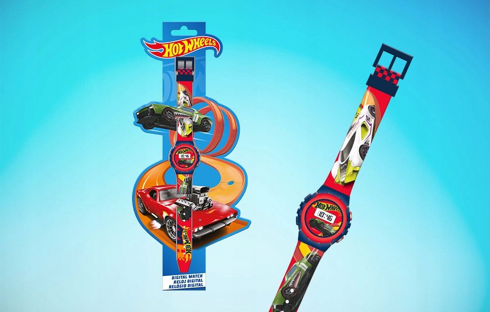 Kids Licensing Cyfrowy Zegarek Samochody Auta Dla Dzieci Stylowy Czasomierz Kod producenta HW00004