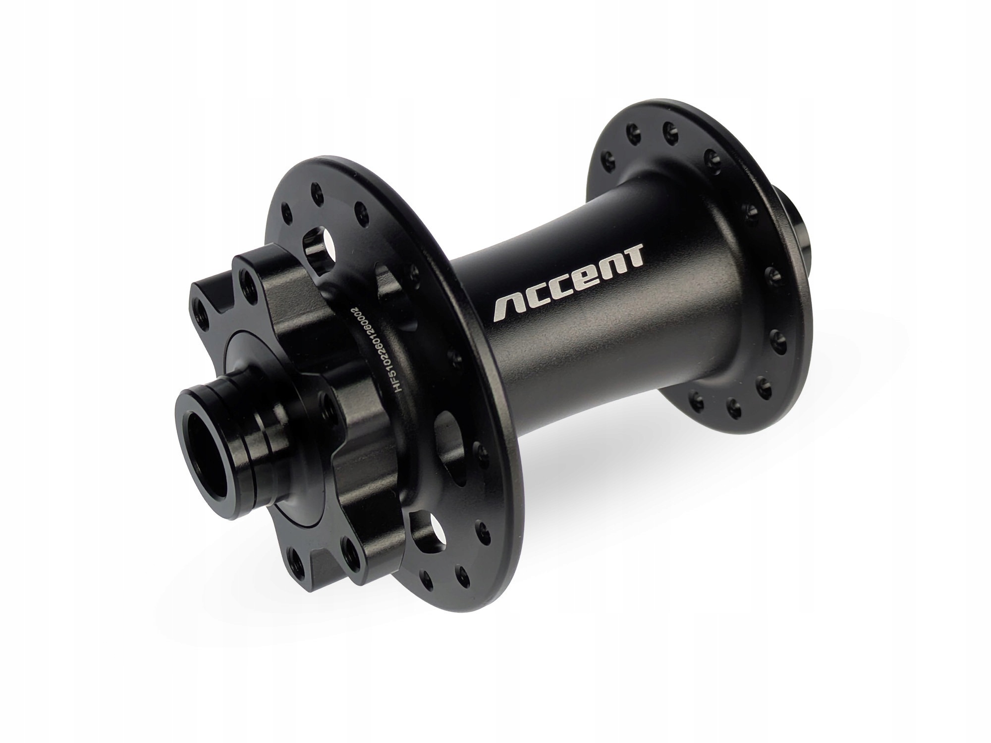 Přední náboj Accent Tgr v2 28H černý, osa 12x100 mm, 6-šroub, standardní