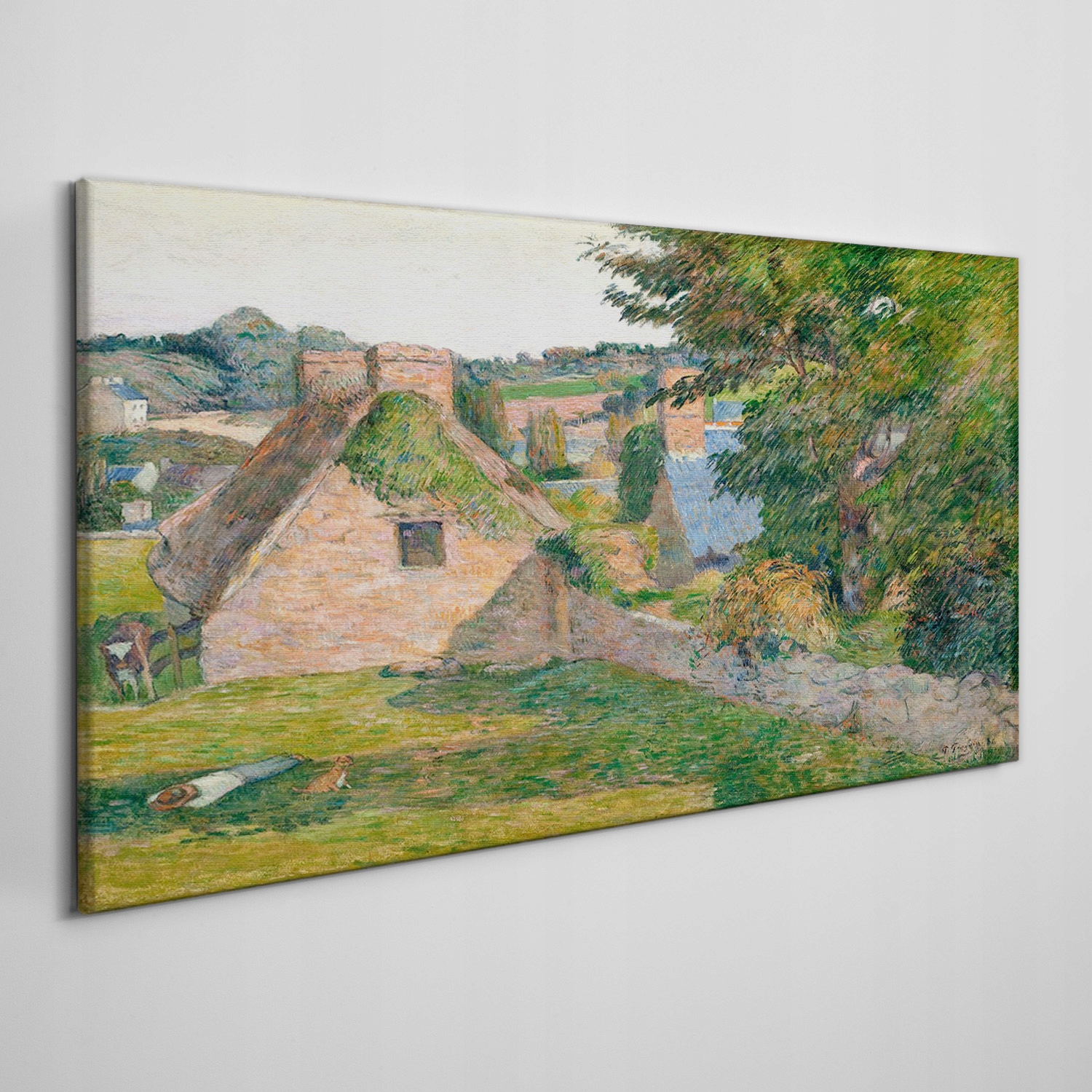 

Obraz na płótnie Natura domy malarstwo 100x50 cm