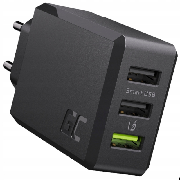 

Green Cell Ładowarka Sieciowa Szybka 3x Usb Qc 30W