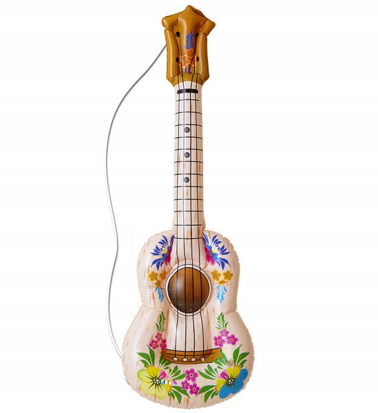 

Ukulele Gitara Dmuchana W Kolorowe Kwiaty Hawajska