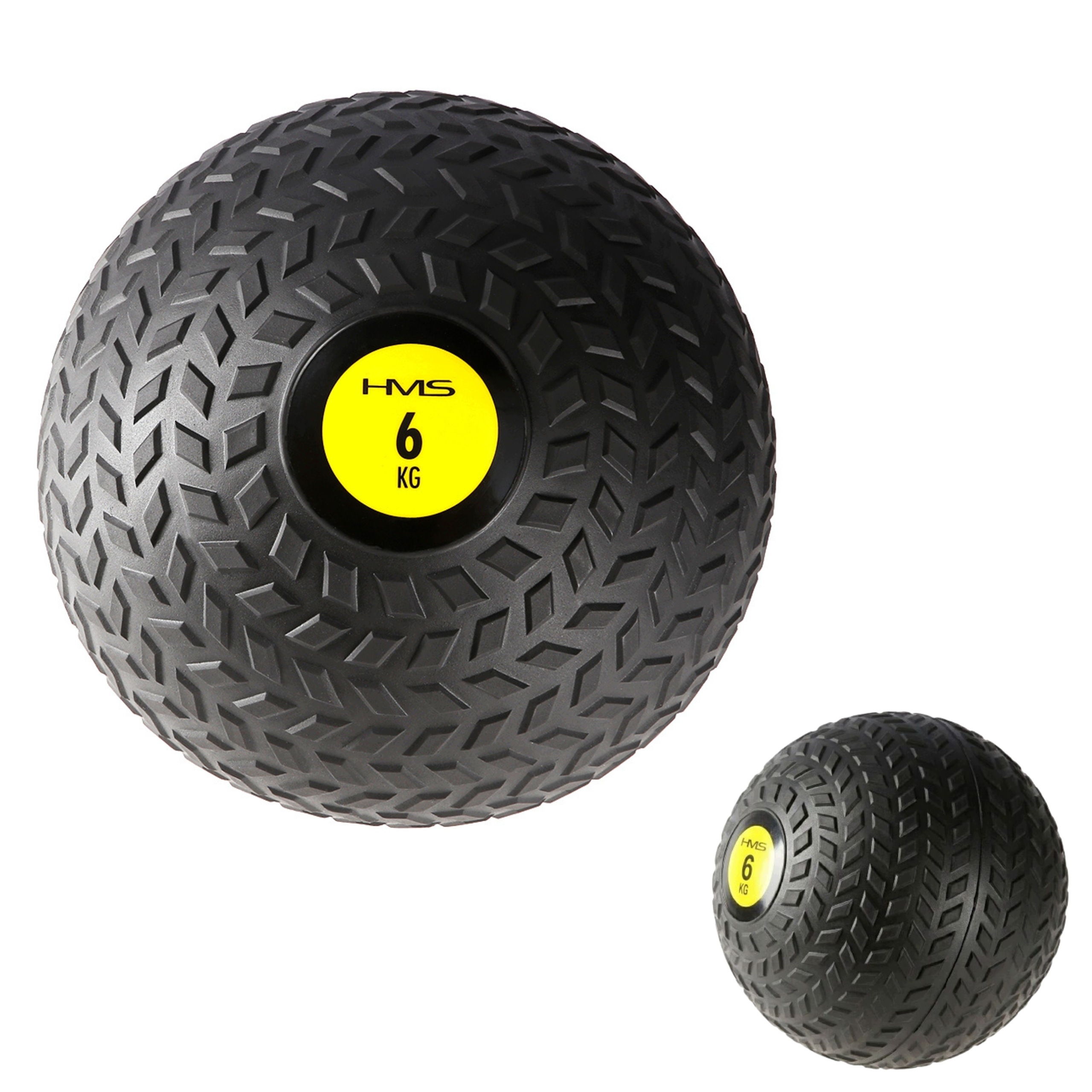 Slam ball 6kg piłka lekarska do treningu funkcjonalnego wypustki Hms