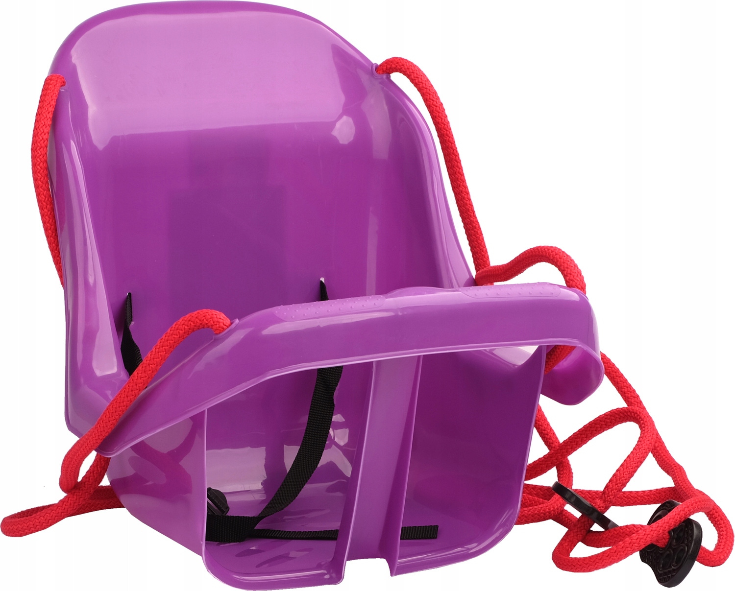 DUŻA HUŚTAWKA KUBEŁKOWA Z PASAMI Atesty 7 Kolorów Głębokość produktu 46 cm