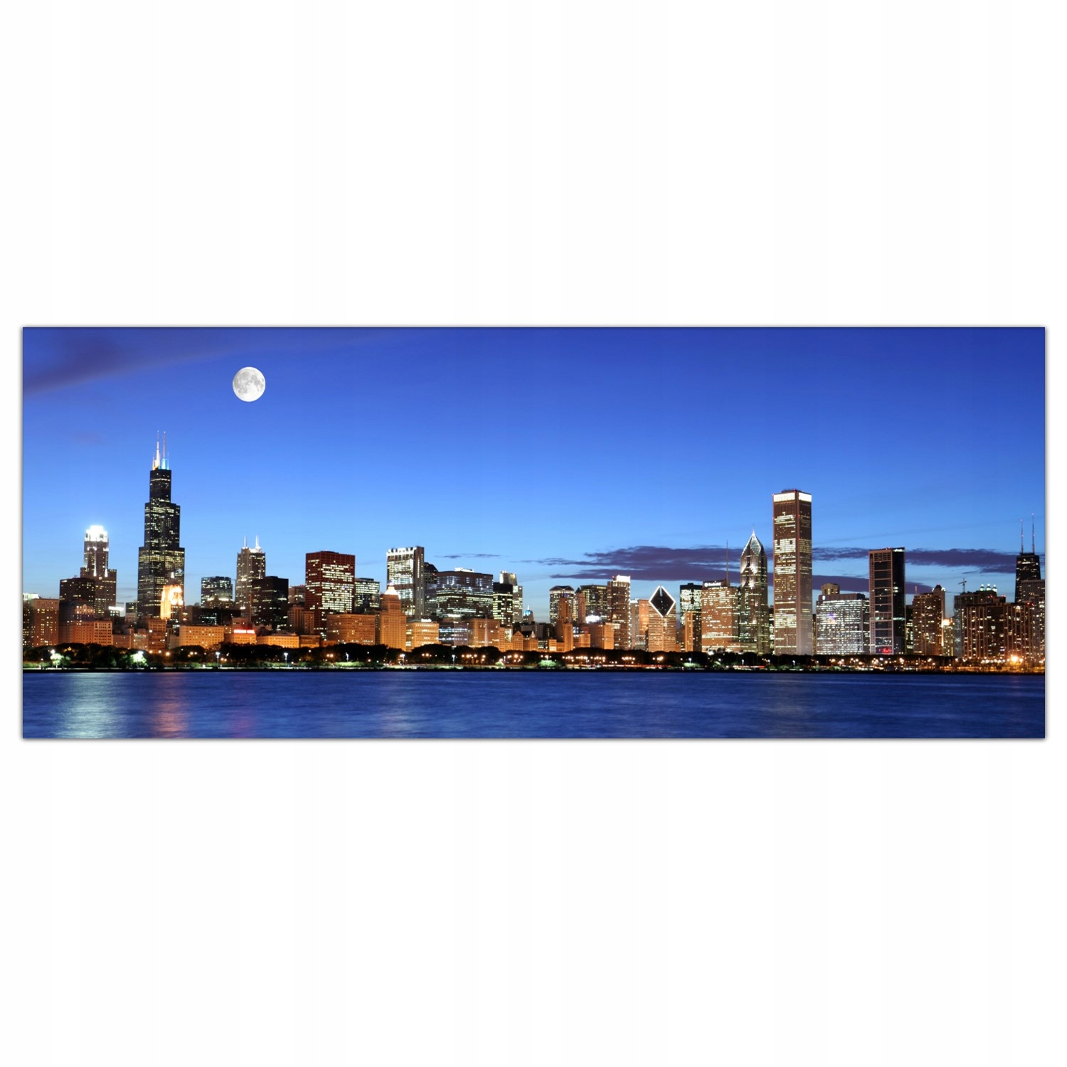 

Hartowany Obraz Szklany Chicago Miasto Usa 125x50