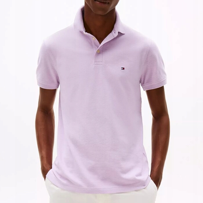 Polokošile Tommy Hilfiger bavlněné, fialové, pánské, M (nová)