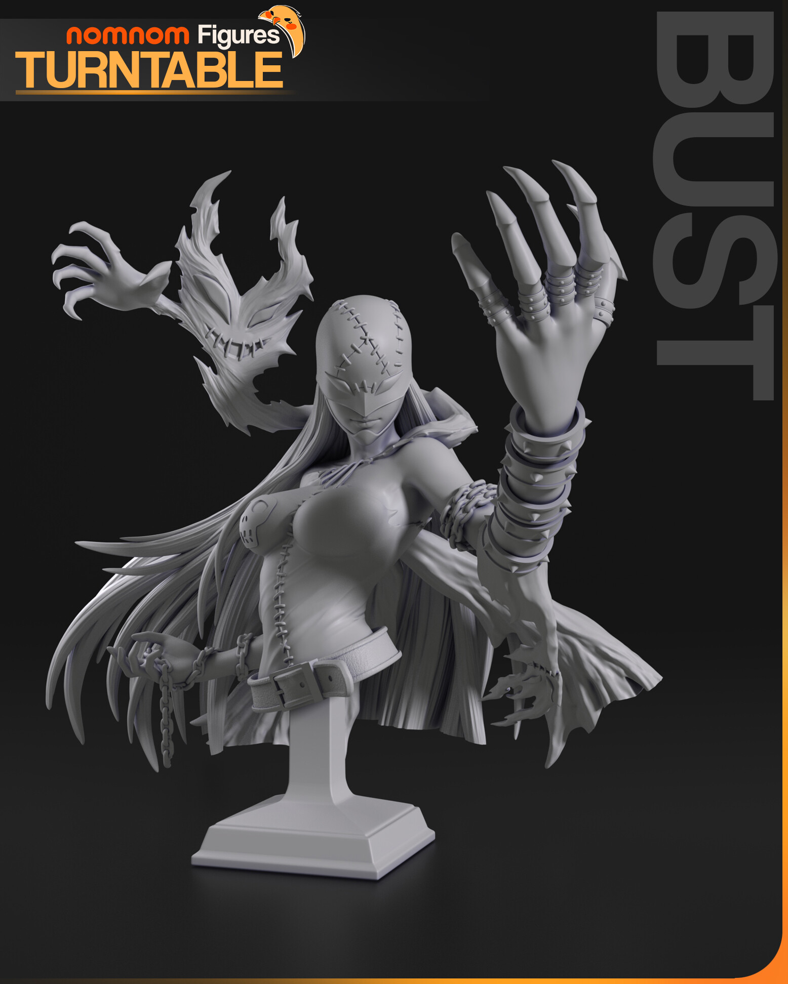 Figurka Lady Devimon Digimon Busta NomNom Figures 3D tisk