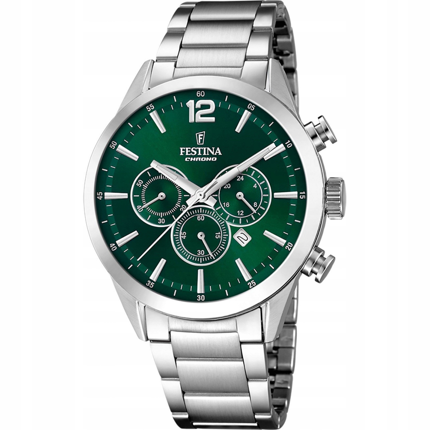 Pánské Hodinky Festina F20343-B stříbrný náramek