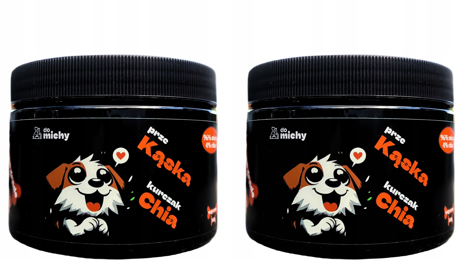 Levně Zdravé pamlsky Masové příkrmy Do michy 2x kuře 96% Chia 4% 2x160g