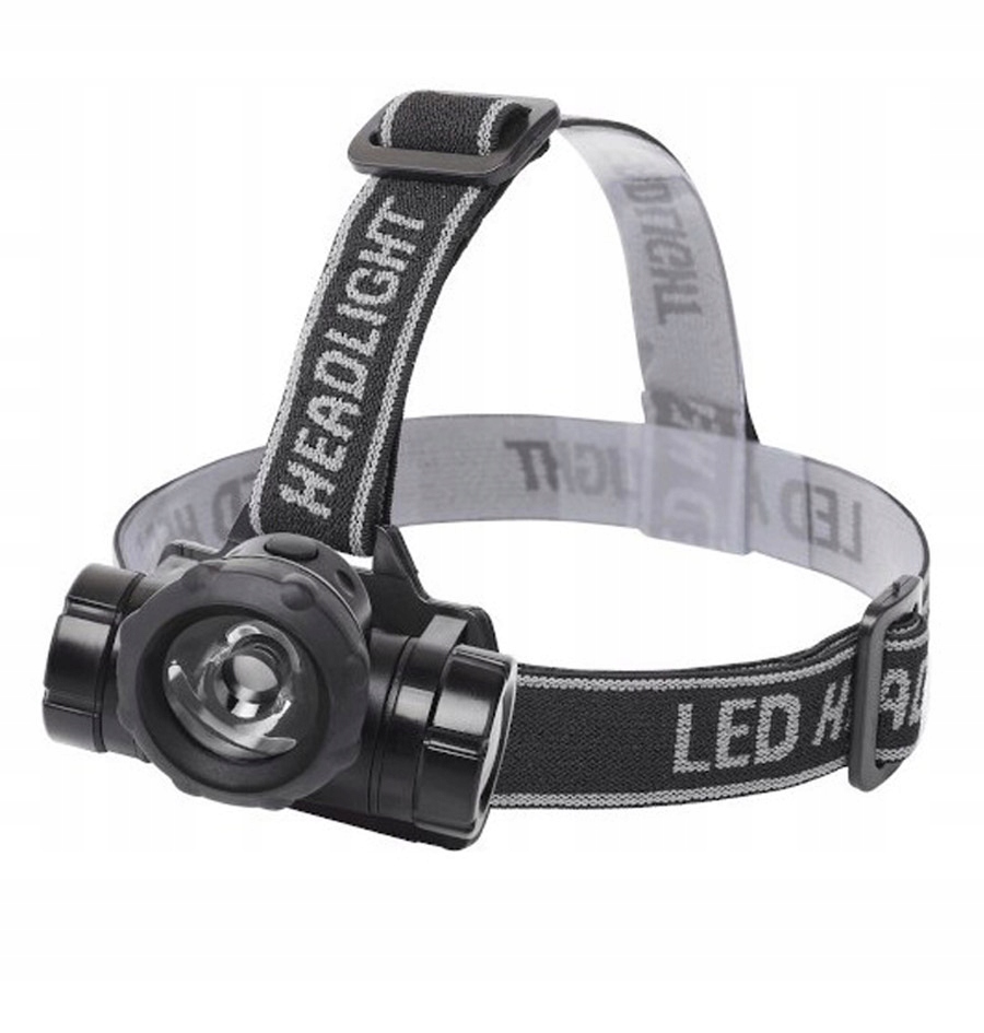 MOCNA CZOŁÓWKA LATARKA LED CZOŁOWA NA GŁOWĘ BIWAK Moc 2 W