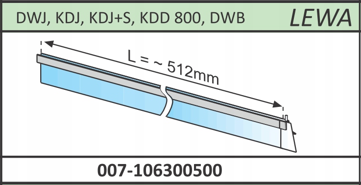 

Uszczelka pozioma Radaway Almatea, Essenza, Carena