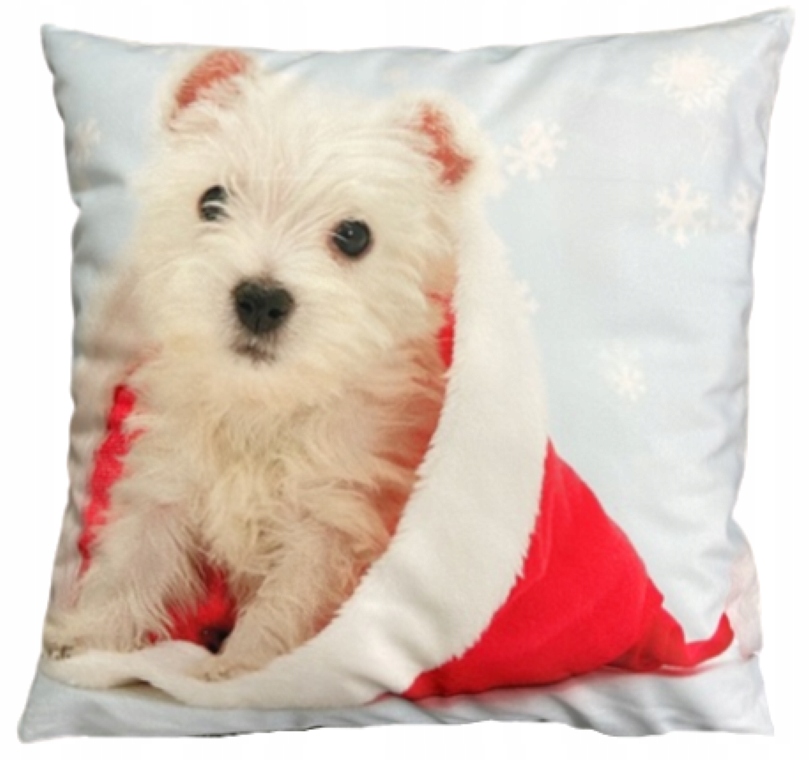 

Poszewka Świąteczna 40x40 Świąteczny Piesek