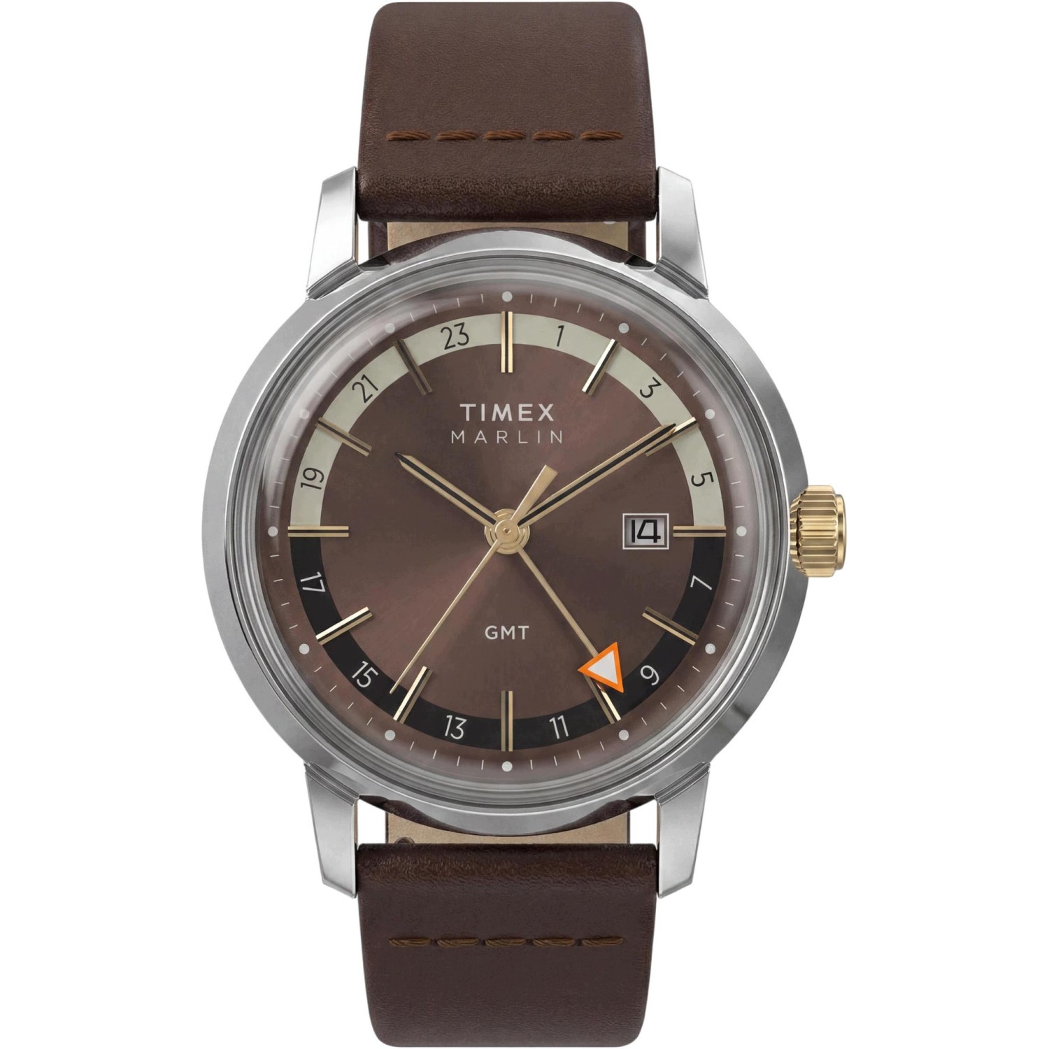 Pánské Hodinky Timex TW2Y84200 hnědé