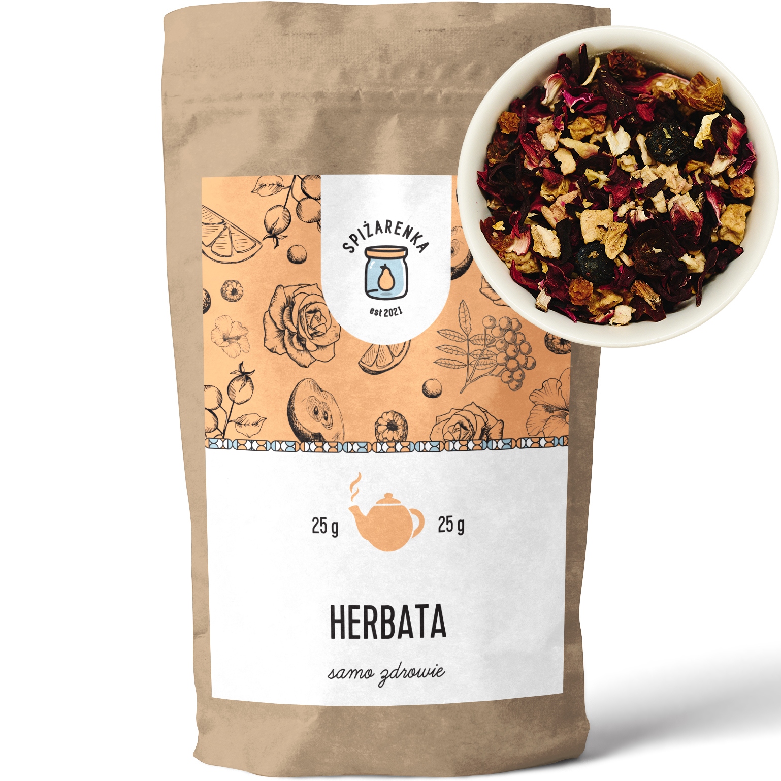 Levně 7 x Čaj Sebezdraví Ibišek nálev Dárek aromatický