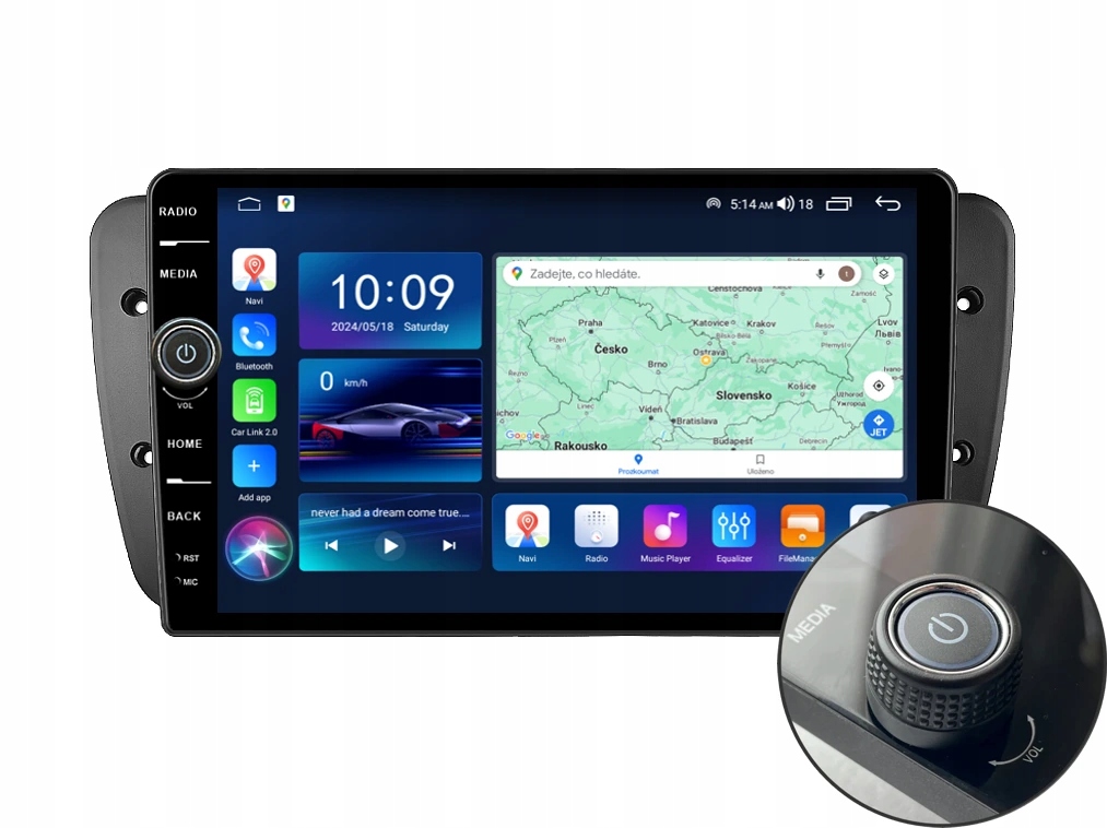 Everest 2DIN autorádio EVE24 Android, Seat Ibiza