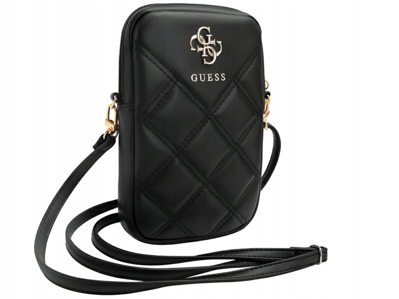 Torebka Guess Zip Quilted 4G Czarny