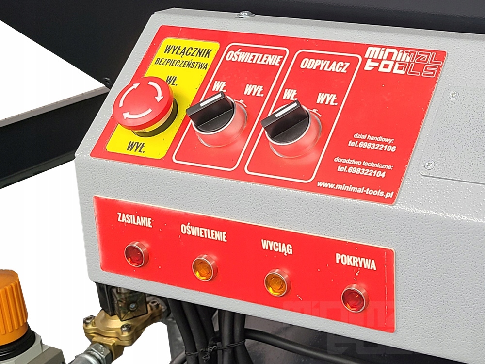 PIASKARKA KABINOWA 900L CIŚNIENIOWA PK900EZ Z ODPYLACZEM Rodzaj kabinowa