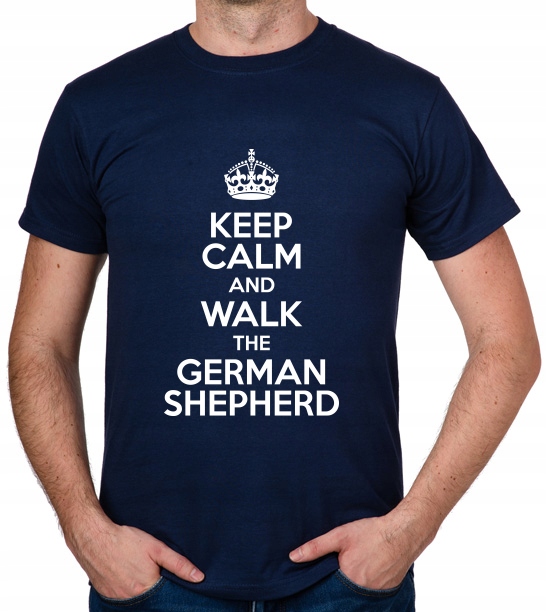 

koszulka Keep Calm Walk German Shepherd prezent