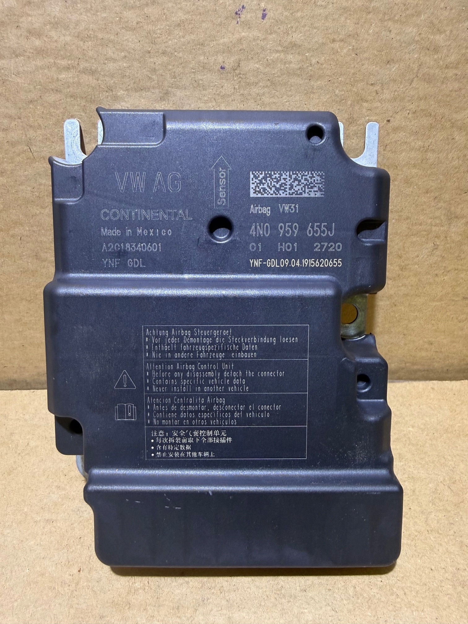 AUDI A6 C8 MOUDUL SENSOR airbagov airbag 4N0959655J