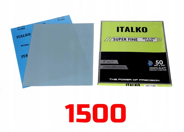 

Papier Ścierny Wodny Na Mokro Do Żywicy P 1500
