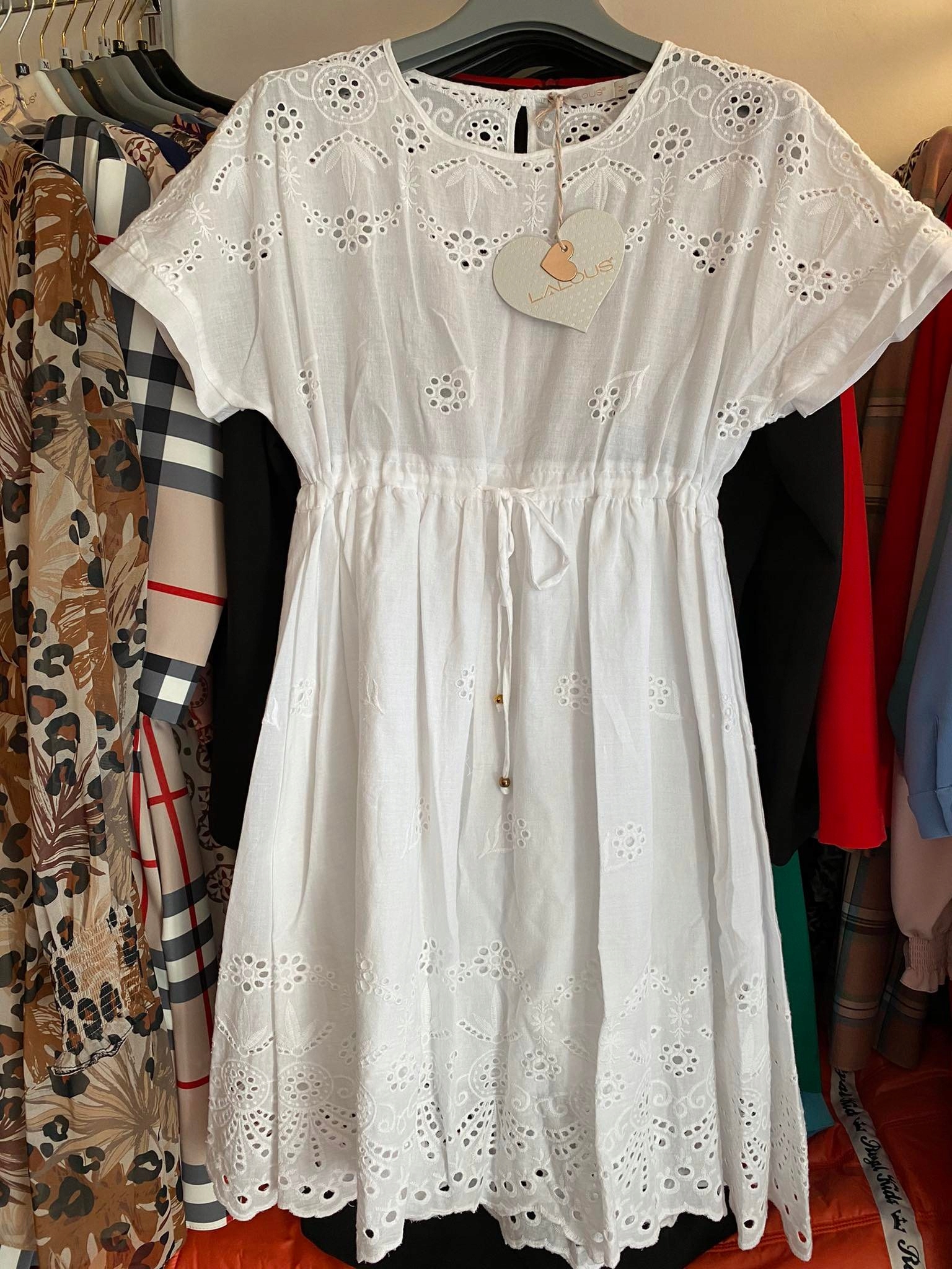 Šaty Lalous Barva Bílá vel M