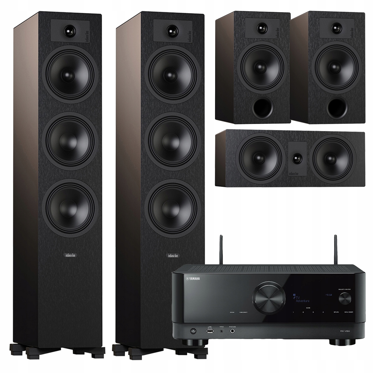 Indiana Line Tesi 6 3 7 Sada Reproduktorov Domáceho Kina Yamaha RX-V6A