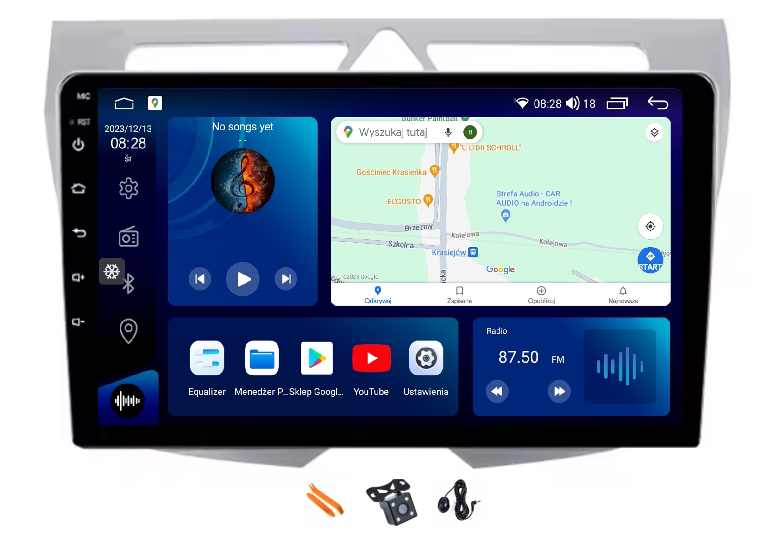 Autorádio Android Navigácia Qled Carplay Lte 64GB Kia Picanto 08-10