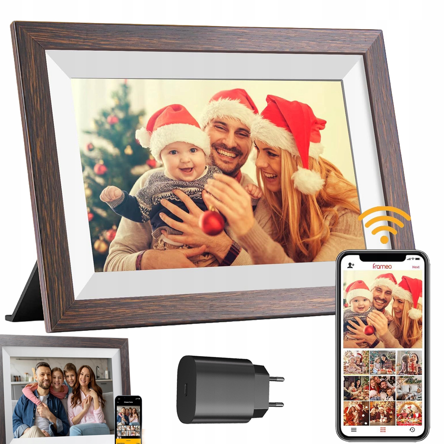 Digitální Rámeček Na Fotografie 10.1 Palců Ips Dotykový Displej Wifi 16GB