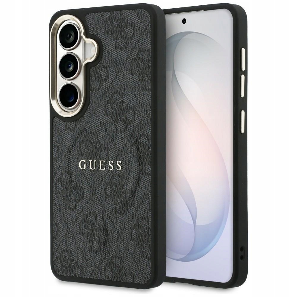 Pouzdro Guess 4G Embossed Ring MagSafe pro Samsung Galaxy S26+, černé