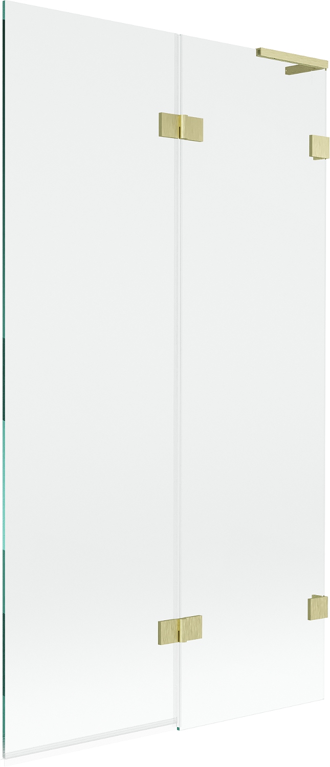 Mexen Lunar L vanová zástěna 2-dílná pravá 100 x 150 cm, transparentní, zla