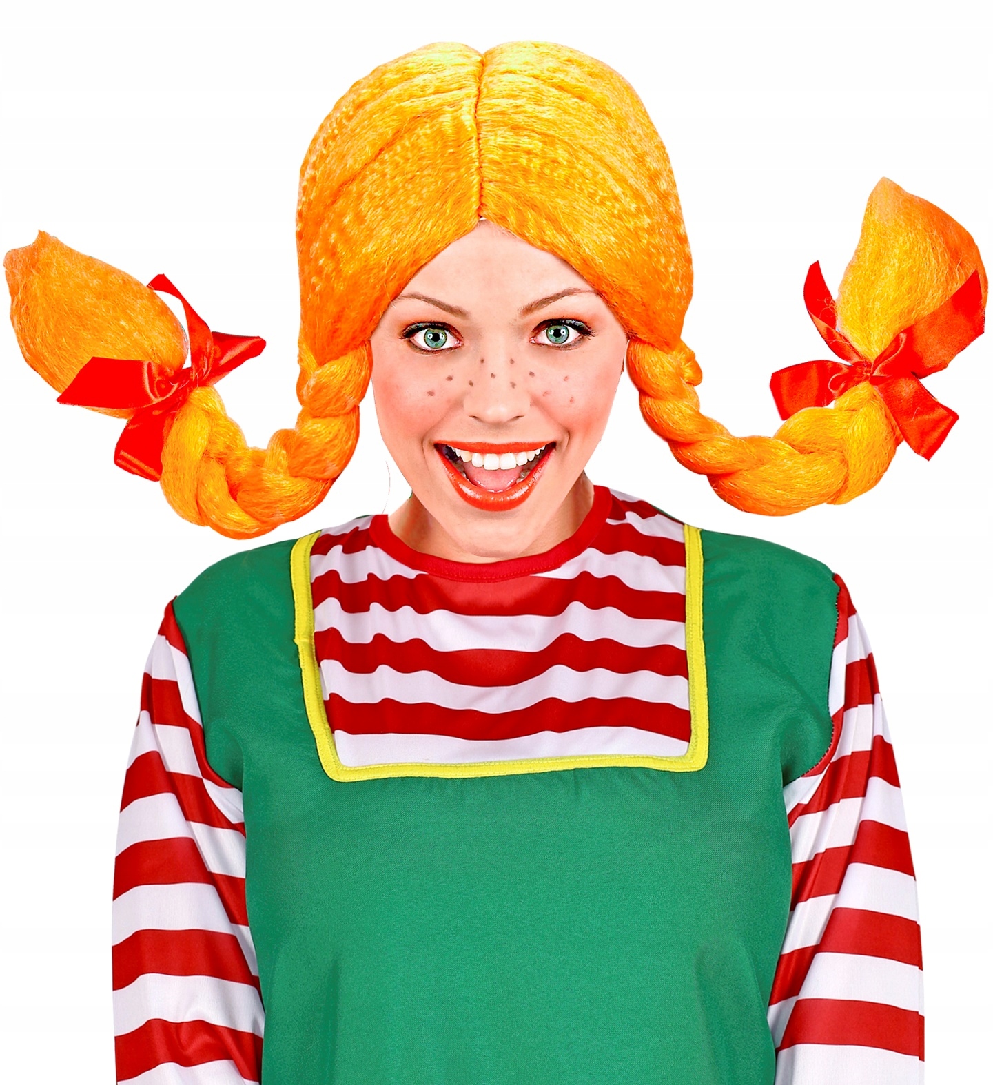 PERUKA PIPPI LONGSTOCKING POMARAŃCZOWA