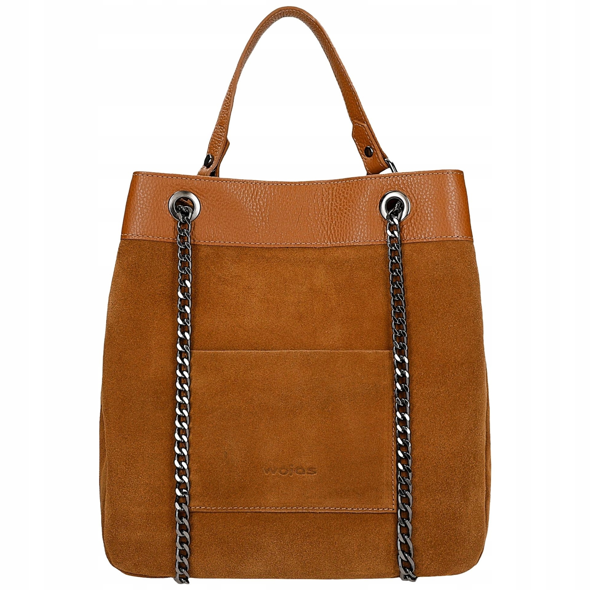 Kabelka s řetízkovým popruhem a kapsou s logem