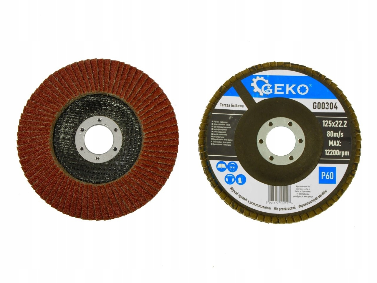 Tarcza Listkowa 125 P60 Geko G00304