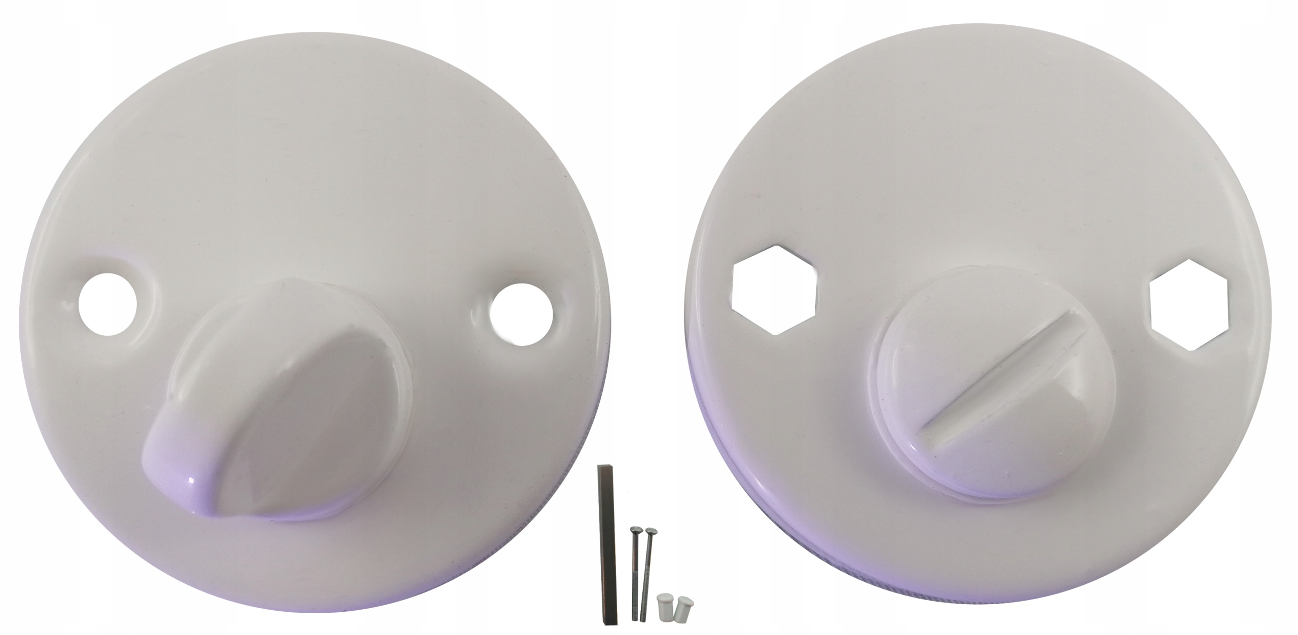 ROZETA DOLNA BIAŁA BISZKOPT WC KLAMKA