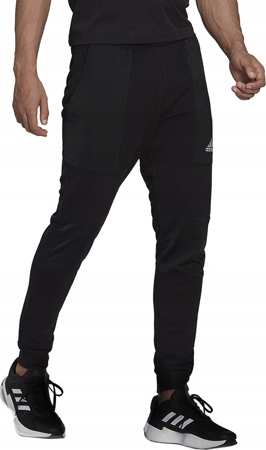 Pánské Kalhoty Adidas Essentials Brandlove French Terry Černé HK0384 vel