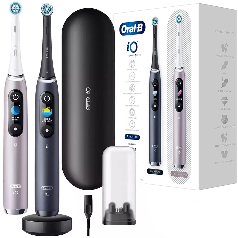 Szczoteczka Elektryczna Oral-b Io Series 9 Black Onyx/rose Quartz Dwupak
