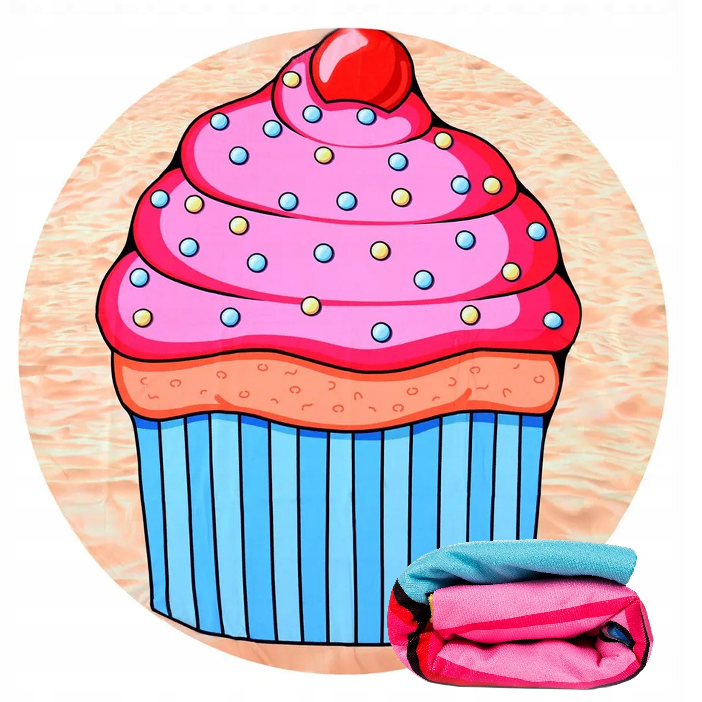 

Duży Ręcznik Plażowy Szybkoschnący 150 Muffin