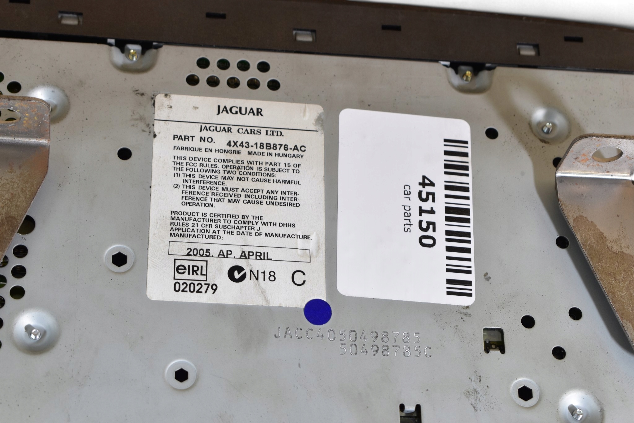 Radio Radio CD JAGUAR X-TYPE 4X43-18B876-AC