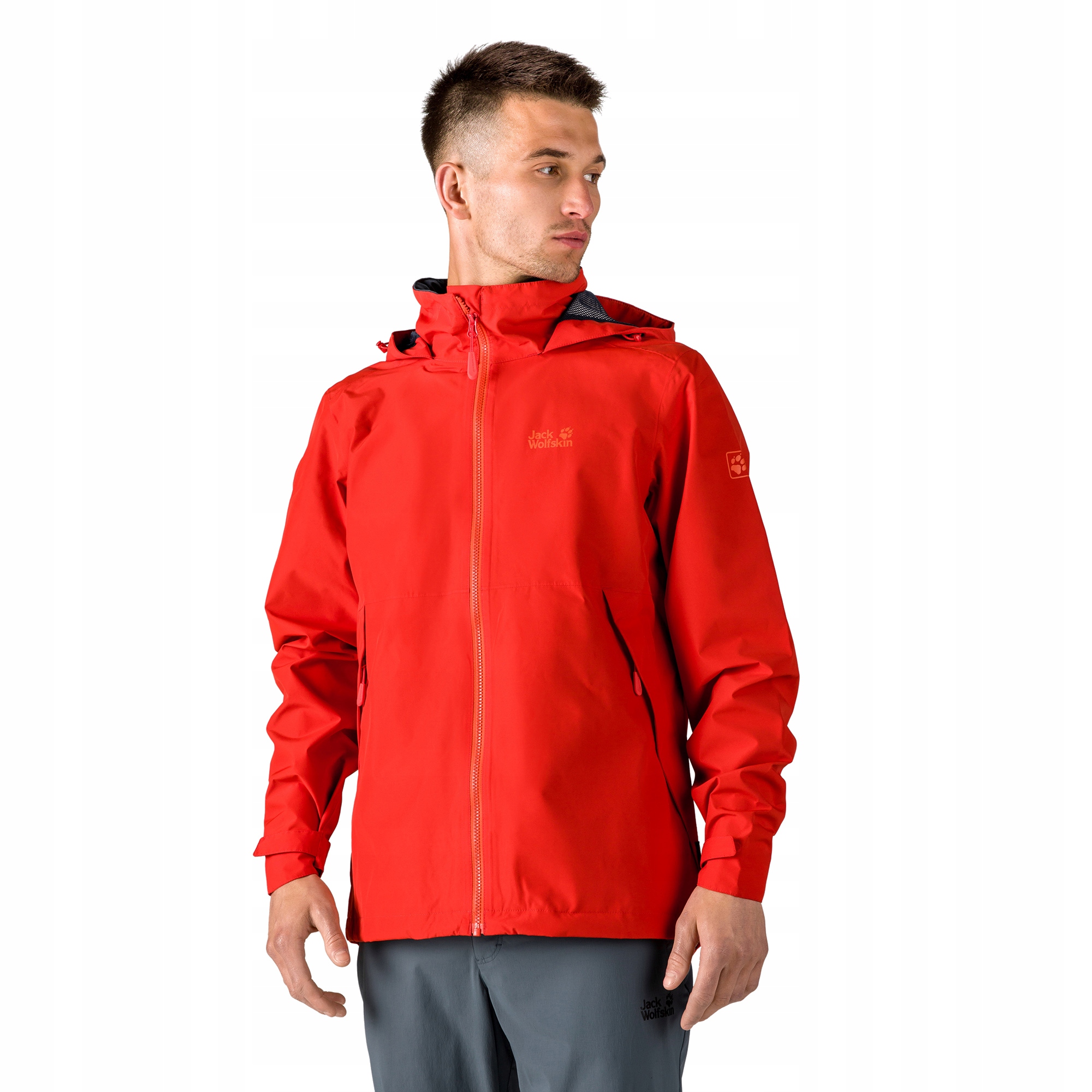 Kurtka hardshell męska Jack Wolfskin Evandale czerwona 1111131_2206 L