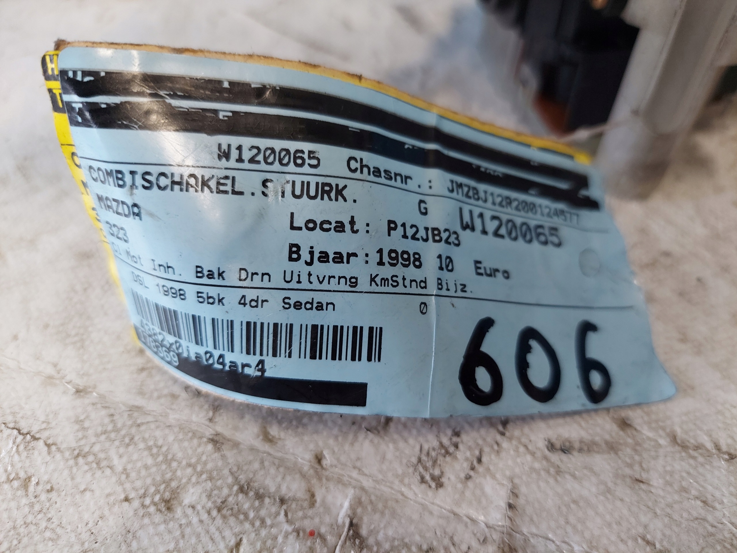 devio luci devio volante devio luci tergicristallo tergi MAZDA 323 1998 R BJ GE6L